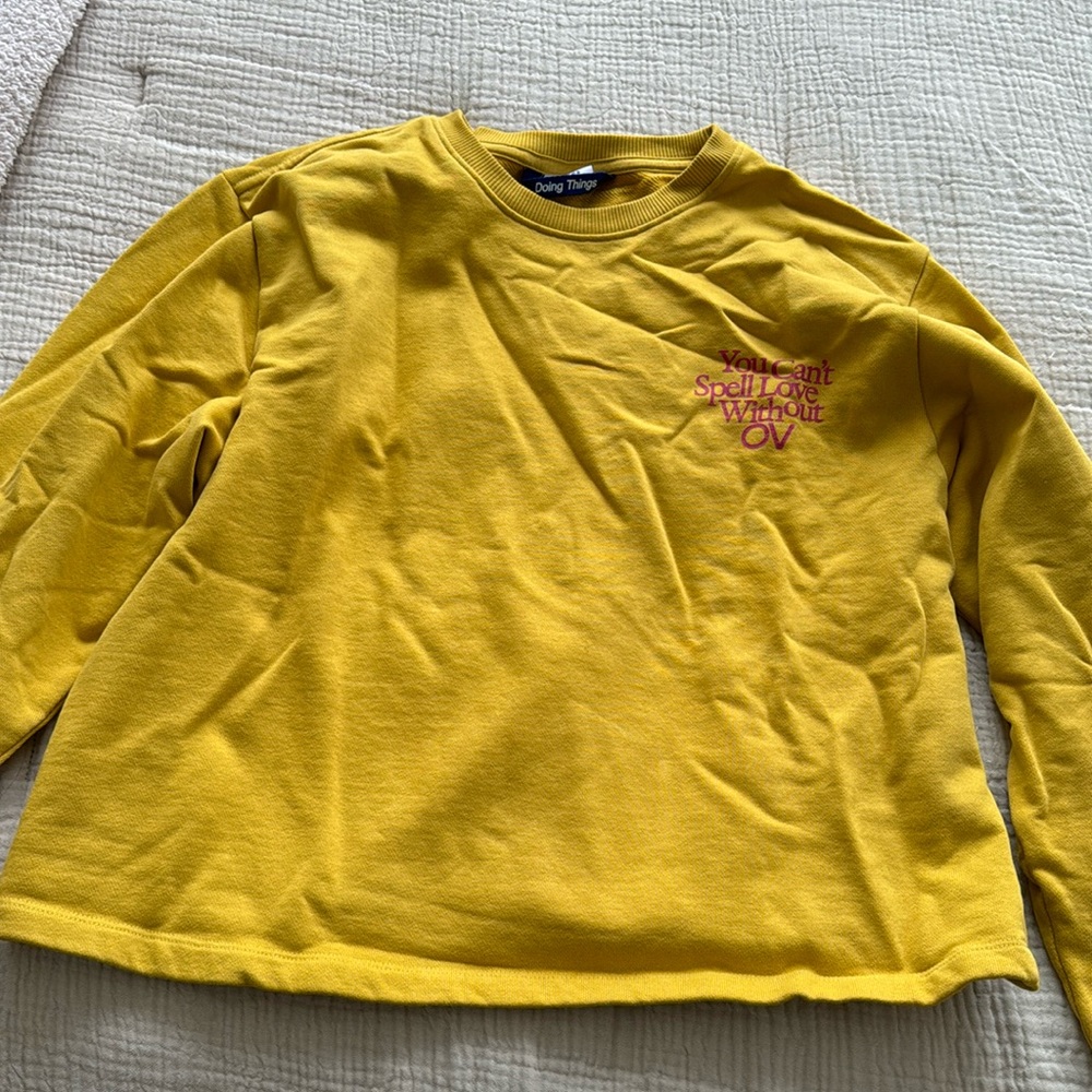 Outdoor Voices Yellow Crewneck size S